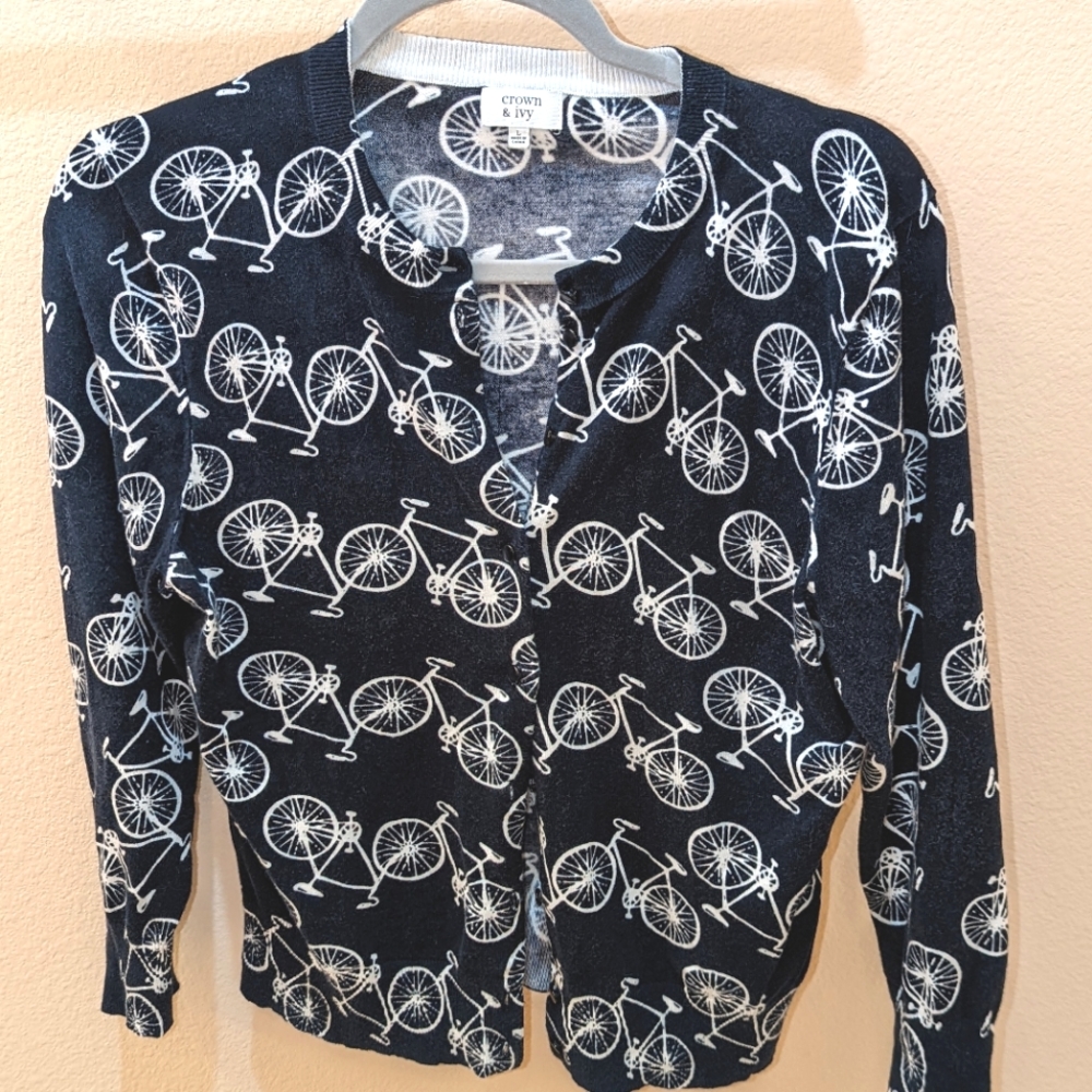 Crown & Ivy Large cardigan, Belk dept store brand